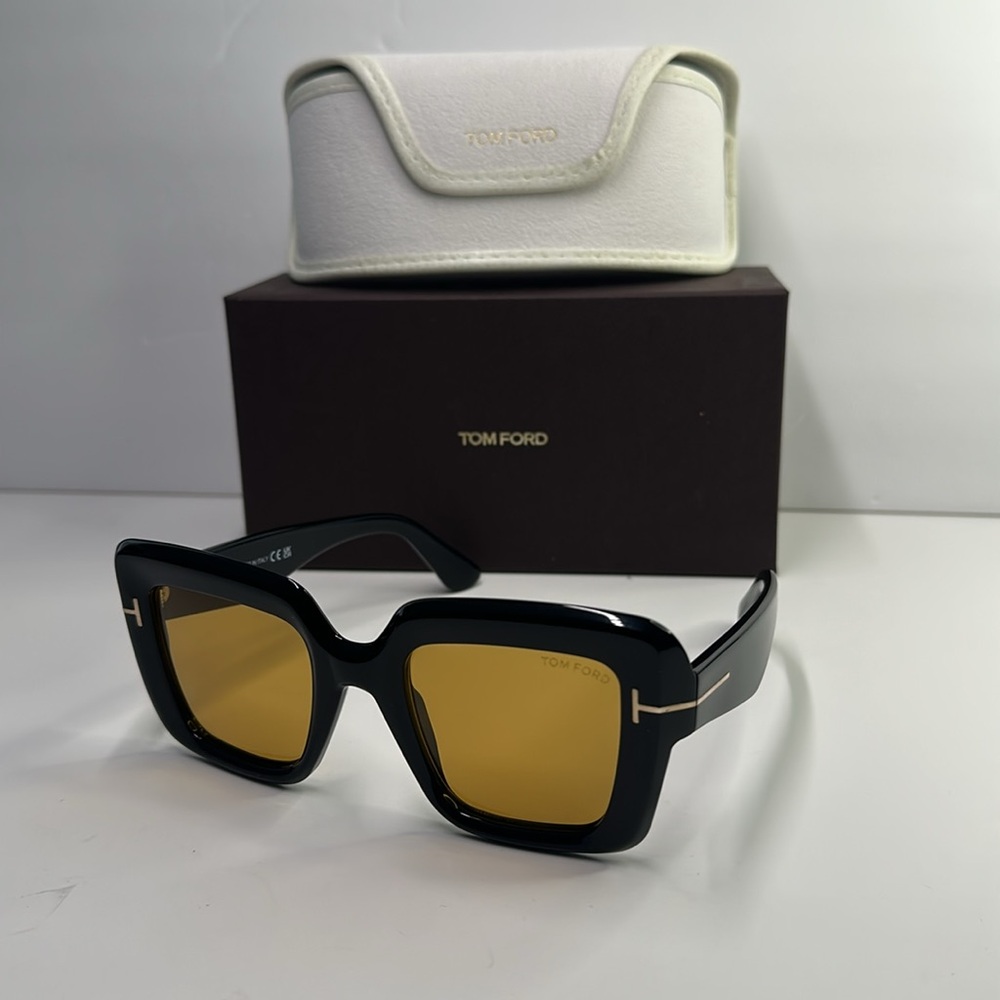 Tom Ford Black and Yellow Sunglasses Bold Design